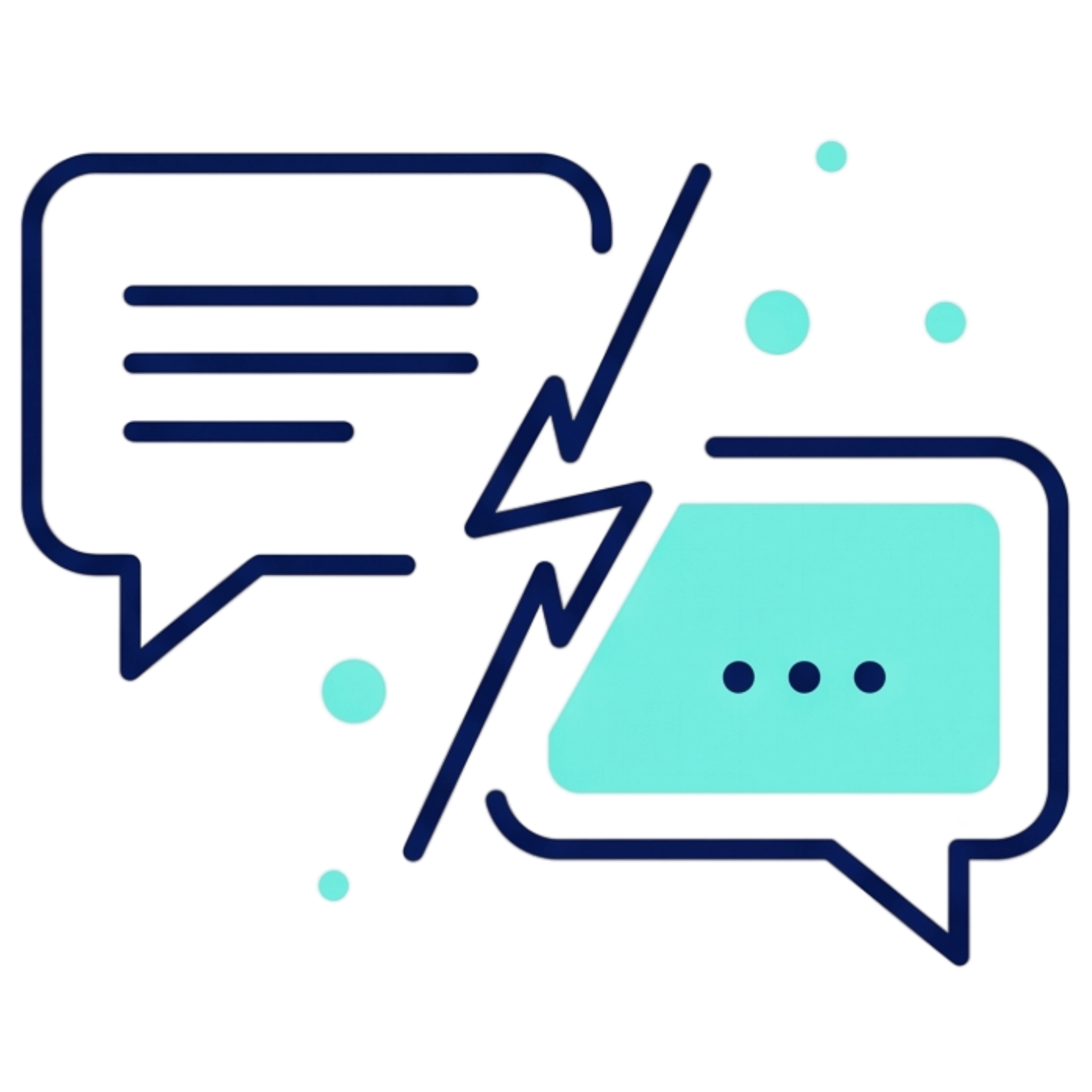 Icon - Communication gaps