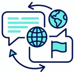 Icône - Transcription multilingue