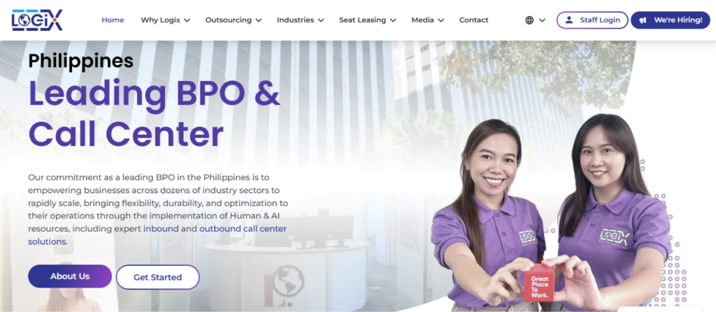 Image - Top 15 BPO Companies in Philippines - Logix BPO